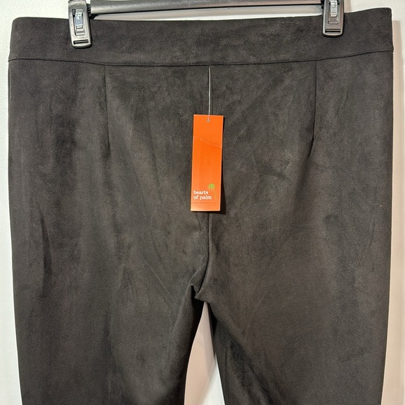 NWT Hearts‎ of Palm Black Pull-On Faux Suede Pants in Size XL - Picture 8 of 11
